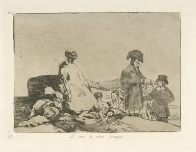 Si son de otro linage av Francisco de Goya