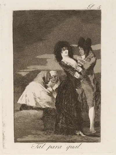 Tal para qual. (Two of a kind.) av Francisco de Goya