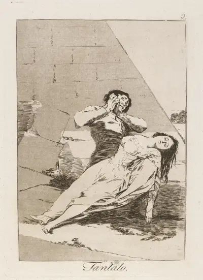 Tantalo. (Tantalus.) av Francisco de Goya