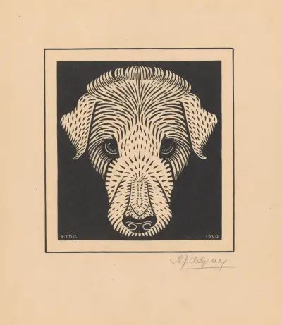 Dog head von Julie de Graag