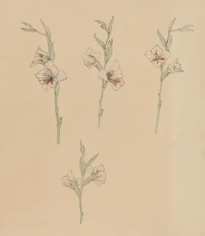 Blomsterstudier av Julie de Graag