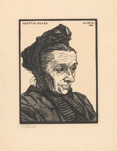Portrait of Geertje Kuijer av Julie de Graag