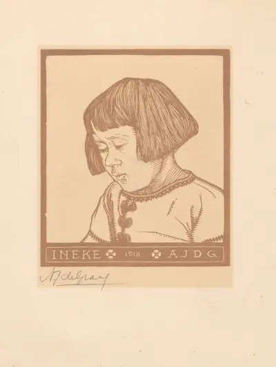 Portrait of Ineke Broekman av Julie de Graag