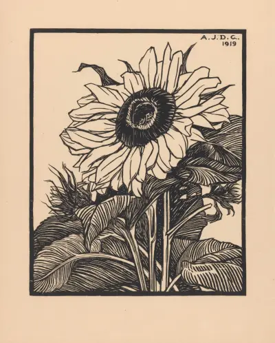 Sonnenblume, 1919 – Nr. 2 von Julie de Graag