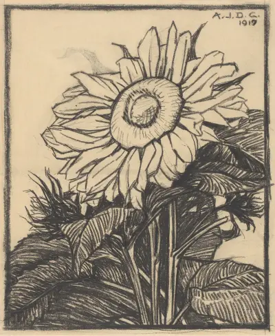 Sonnenblume, 1919 – Nr. 3 von Julie de Graag