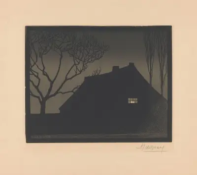 Winter evening av Julie de Graag