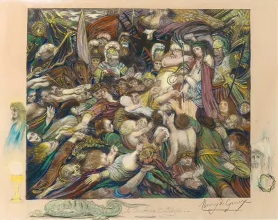 Kristus bland sina plågoandar av Henry de Groux