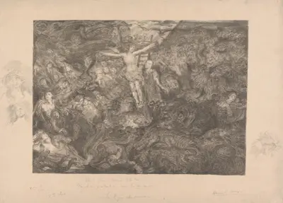 Christus aan het kruis av Henry de Groux