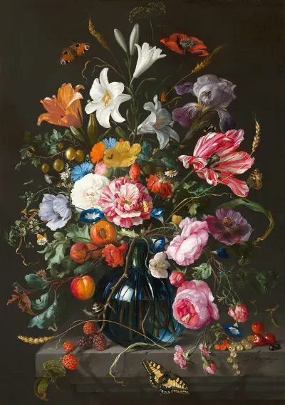 Vase of Flowers, 1670 av Jan Davidsz de Heem
