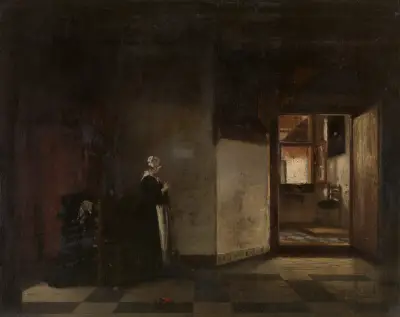 A Dutch Interior av Pieter De Hooch