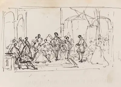 Anthony van Dyck vid Karl I:s hov av Nicaise De Keyser