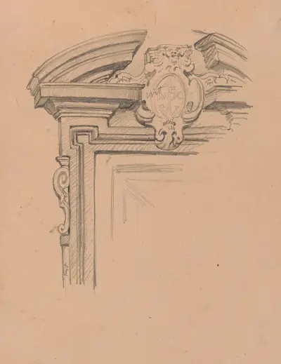 Arkitektonisk detalj av Nicaise De Keyser