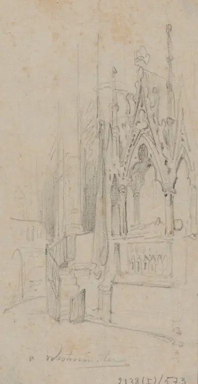 Vid Westminster Abbey av Nicaise De Keyser