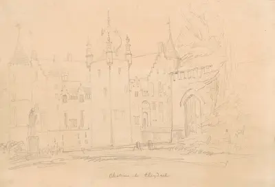 Castle of Cleydael at Aartselaar av Nicaise De Keyser
