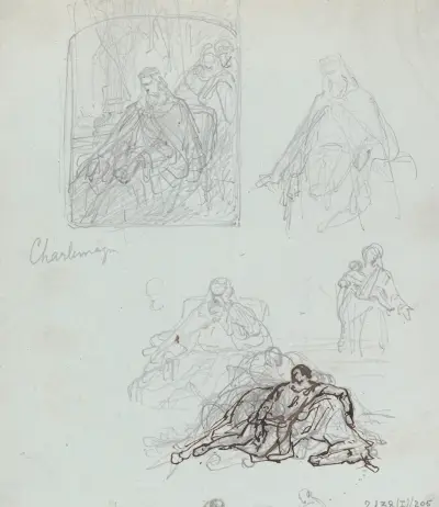 Karl den store och andra figurer av Nicaise De Keyser