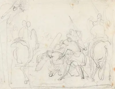 Kristus faller under korset av Nicaise De Keyser