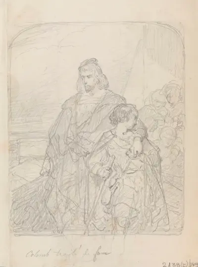 Christofer Columbus betraktad som galen av Nicaise De Keyser