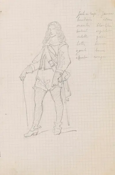 Kostymstudie av Nicaise De Keyser