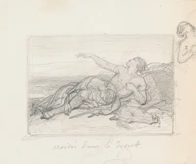 Crusaders Dying of Fatigue on their Journey av Nicaise De Keyser
