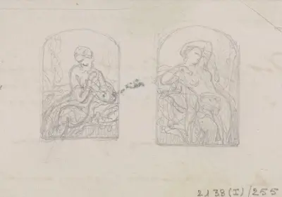 Kvinnlig nakenstudie av Nicaise De Keyser