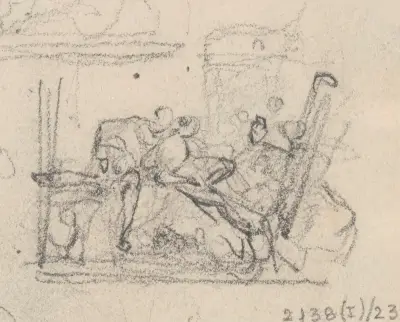 Frans I av Frankrike besöker Benvenuto Cellinis ateljé av Nicaise De Keyser