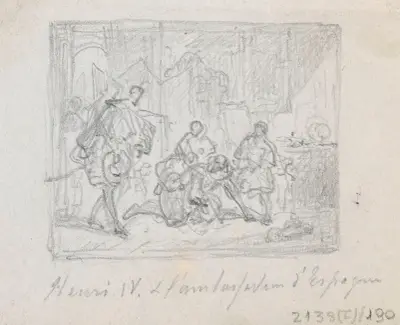 Henrik IV och den spanska ambassadören av Nicaise De Keyser