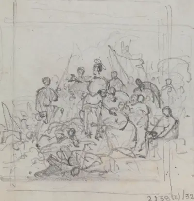 Historisk scen av Nicaise De Keyser