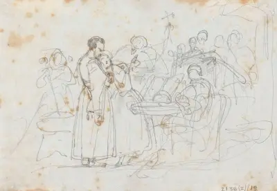 Historisk scen av Nicaise De Keyser