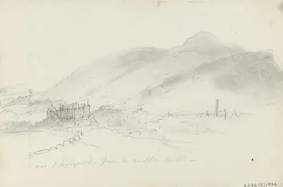 Holyrood från Calton Hill av Nicaise De Keyser