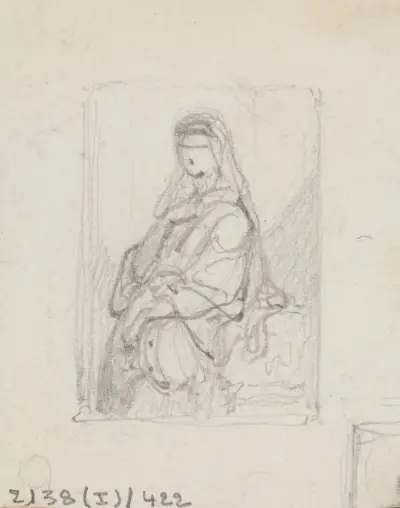 Lutande kvinna av Nicaise De Keyser