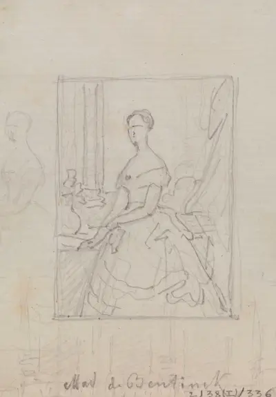Madame de Bentinck av Nicaise De Keyser