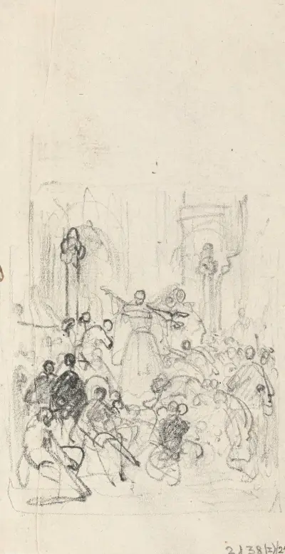 Peter Eremiten predikar korståg av Nicaise De Keyser