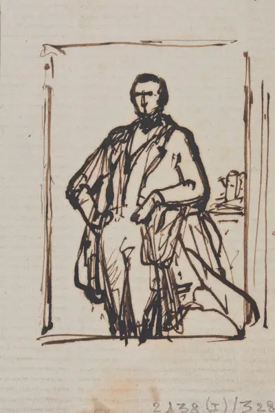 Porträtt av en man av Nicaise De Keyser