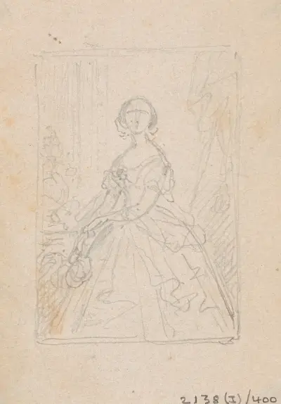 Porträtt av en kvinna av Nicaise De Keyser