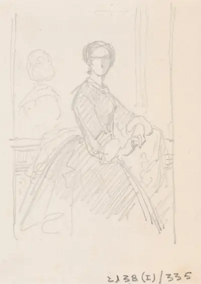 Porträtt av en kvinna av Nicaise De Keyser