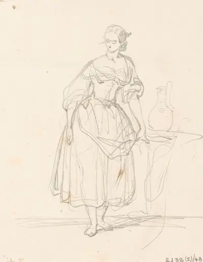 Porträtt av en kvinna av Nicaise De Keyser