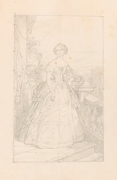 Porträtt av en kvinna av Nicaise De Keyser