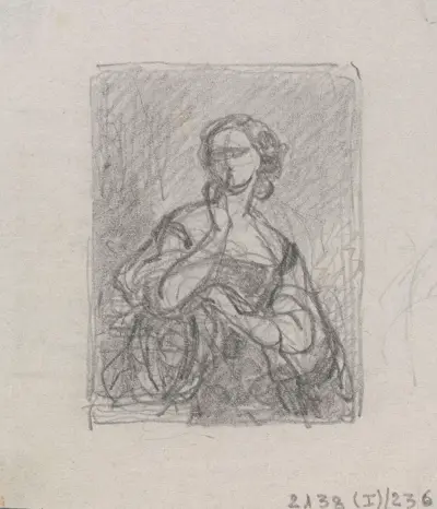 Porträtt av en kvinna av Nicaise De Keyser