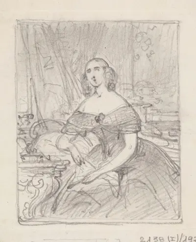 Porträtt av en kvinna av Nicaise De Keyser