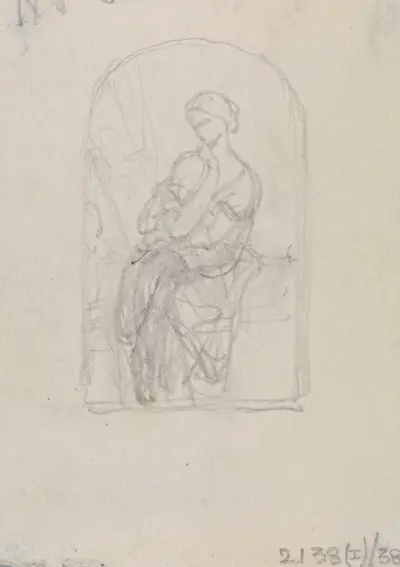 Porträtt av en kvinna av Nicaise De Keyser