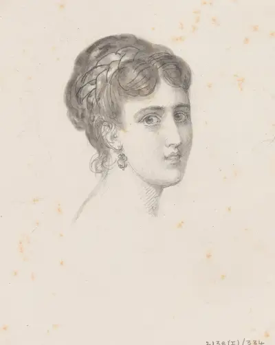Porträtt av en kvinna av Nicaise De Keyser