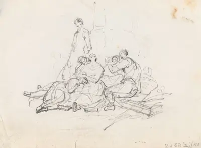 Scen med tiggare av Nicaise De Keyser