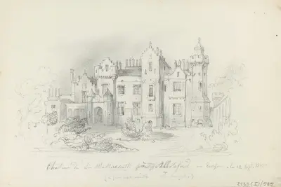 Sir Walter Scotts Schloss in Abbotsford, Schottland von Nicaise De Keyser