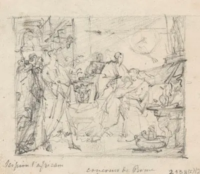 The Continence of Scipio Africanus av Nicaise De Keyser