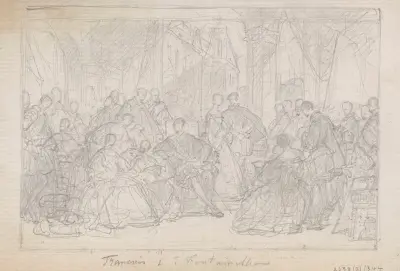 Der Hof Franz I. von Frankreich in Fontainebleau – Nr. 3 von Nicaise De Keyser