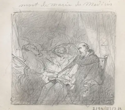 Marie de' Medicis död av Nicaise De Keyser