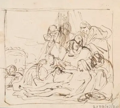 Klagan över den döde Kristus av Nicaise De Keyser