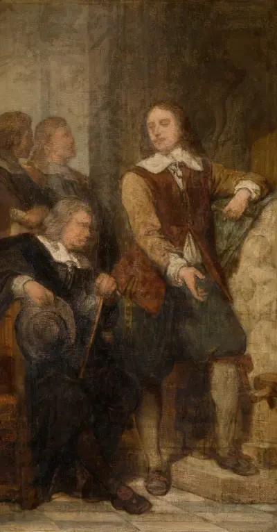 Skulptören Artus Quellinus I i Amsterdam av Nicaise De Keyser