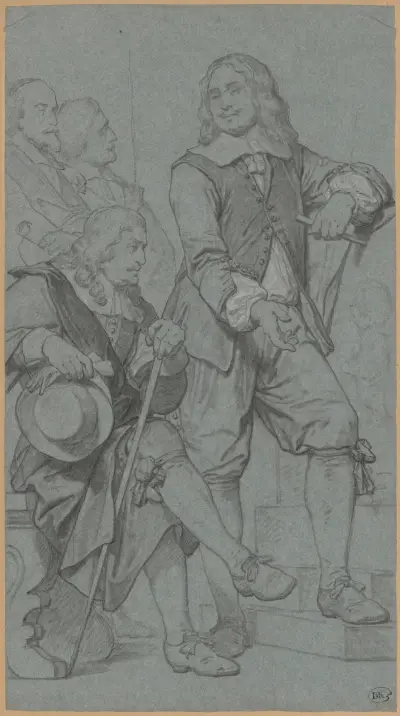 Skulptören Artus Quellinus I i Amsterdam av Nicaise De Keyser