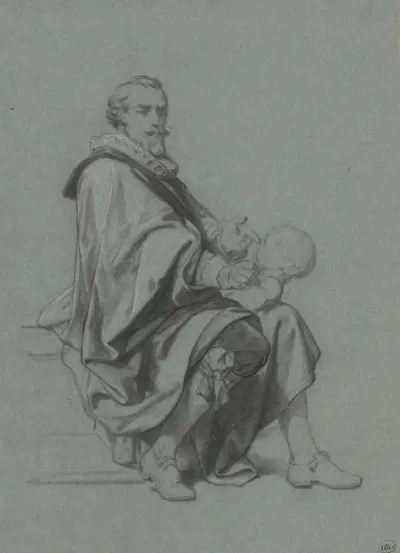 The Sculptor Joannes van Mildert av Nicaise De Keyser